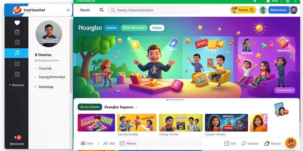 Screenshot menampilkan antarmuka permainan yang menarik dan user-friendly.