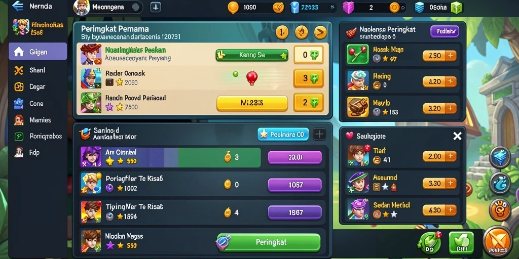 Beragam mode permainan yang menarik.